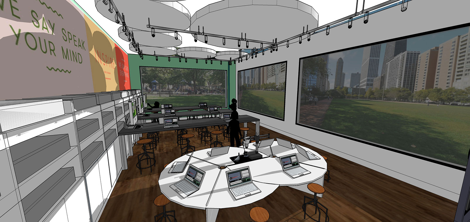 Rendering of Inspire Girls Academy Lab