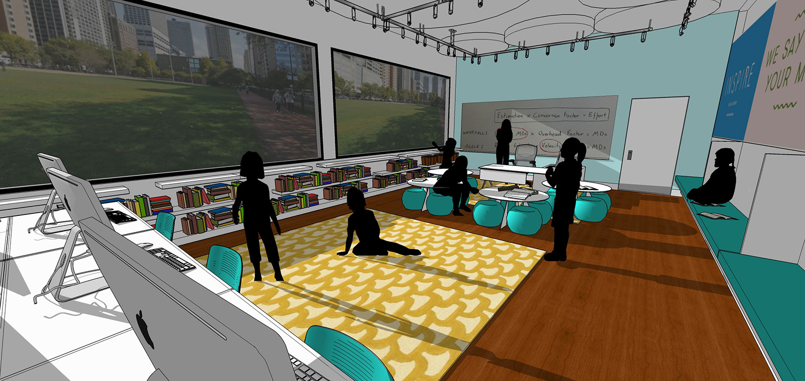 Rendering of Inspire Girls Academy Learning Studio